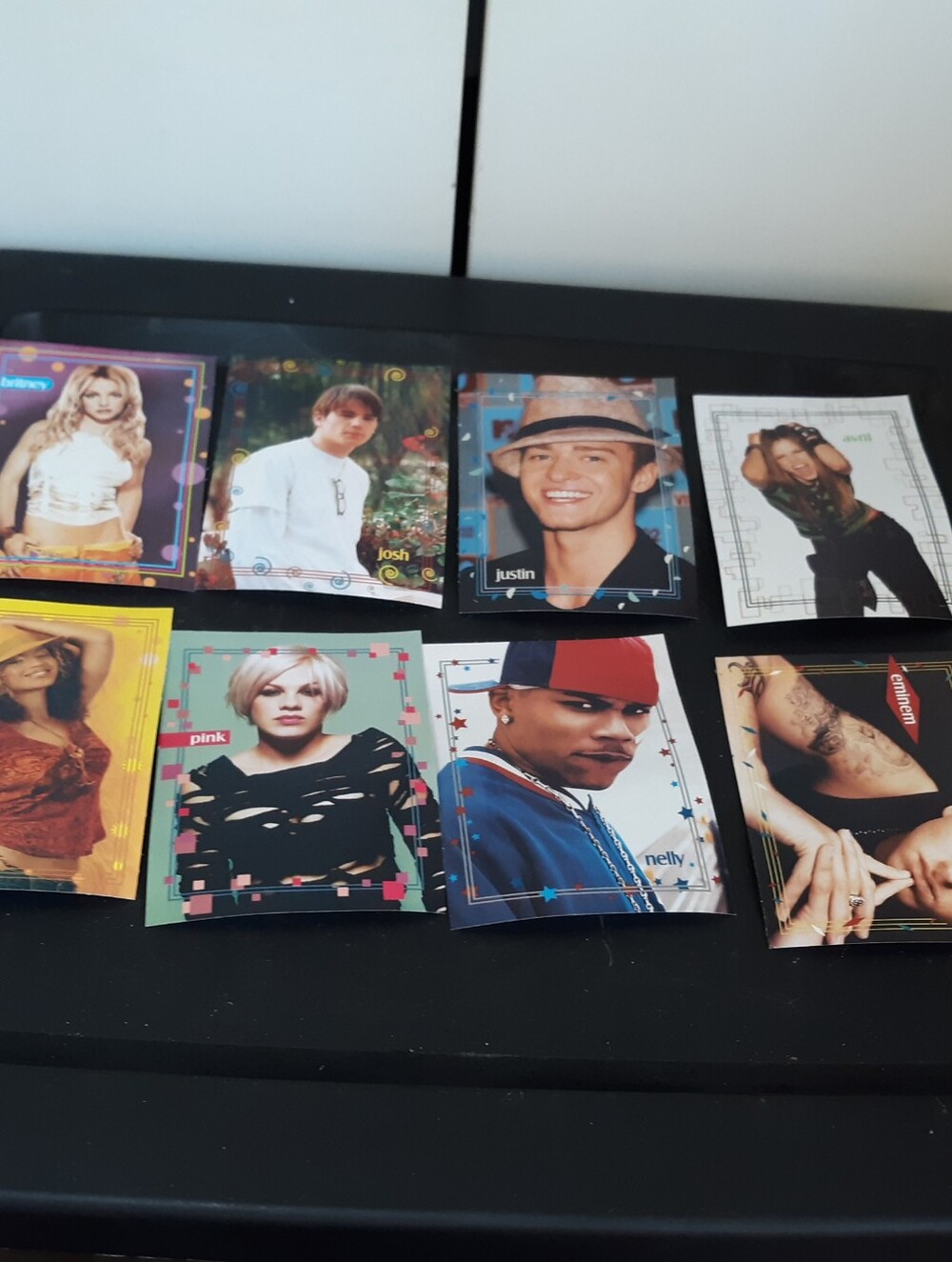 J-14 Magazine Photo Card Lot 8 Vintage Y2K Britney Spears Eminem Beyonce Pink